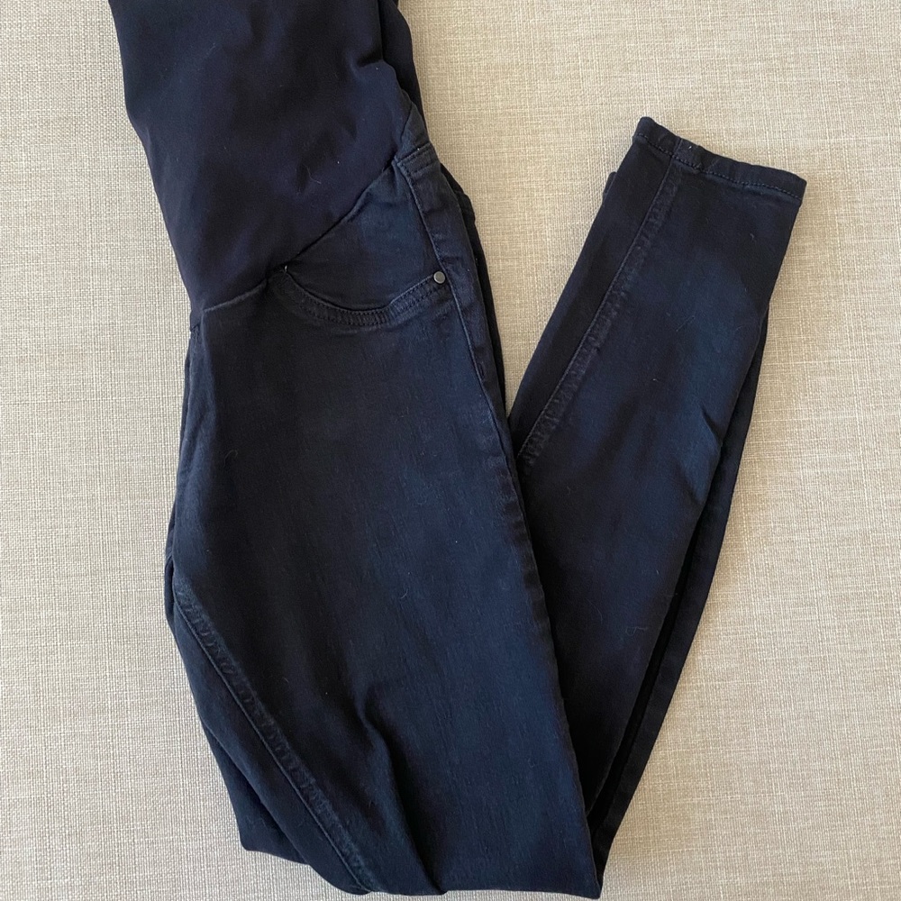 Indigo Blue Black Maternity Pants